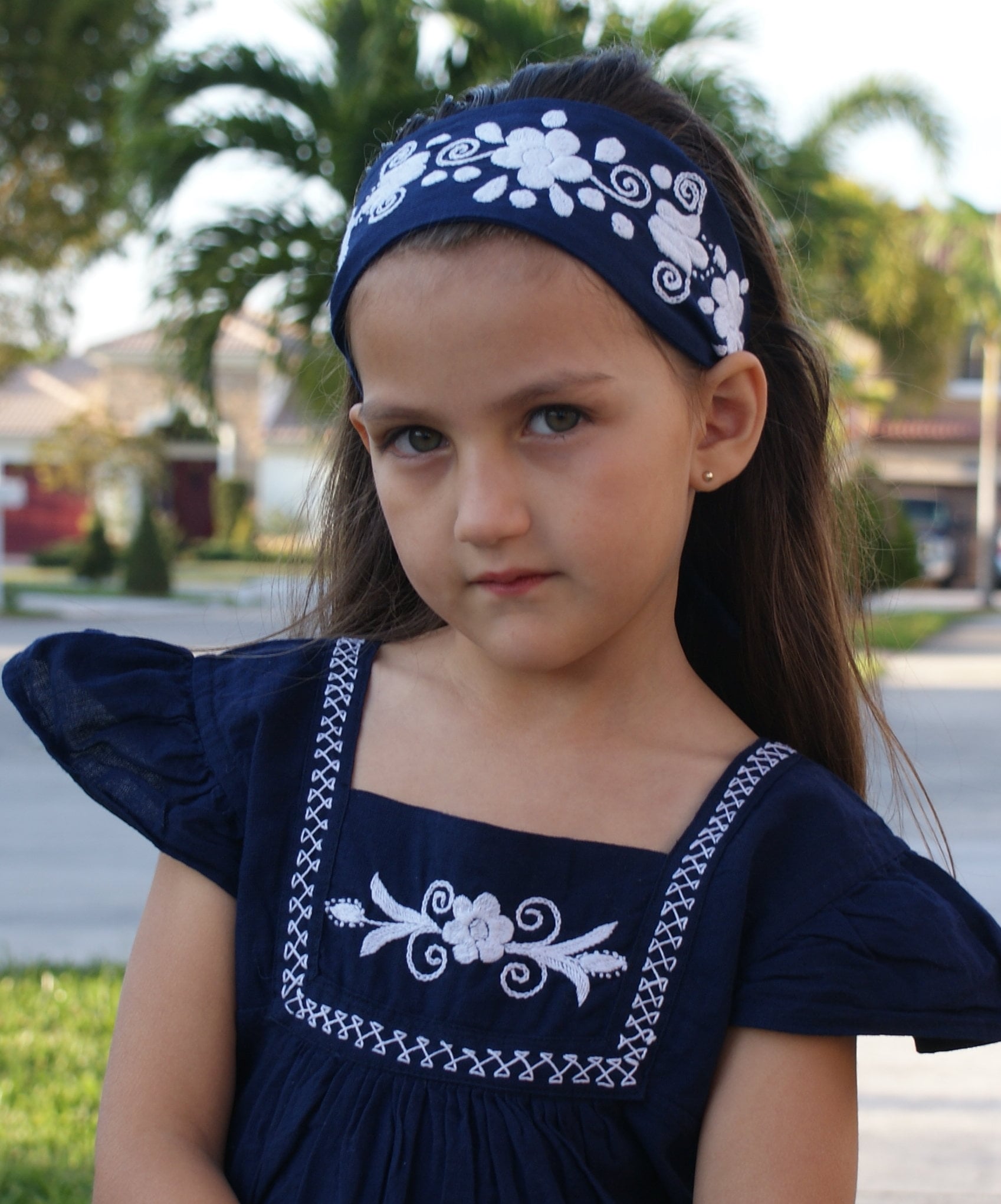 Embroidered Cotton Baby Pinafore Dress: Boho Summer Girl Outfit