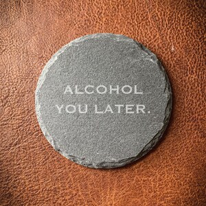 Set of 4 Funny Coasters - Drink Coaster - Gift For Dad - Old Fashioned - Housewarming Gift - Groomsmen Gift