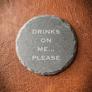 Set of 4 Funny Coasters - Drink Coaster - Gift For Dad - Old Fashioned - Housewarming Gift - Groomsmen Gift