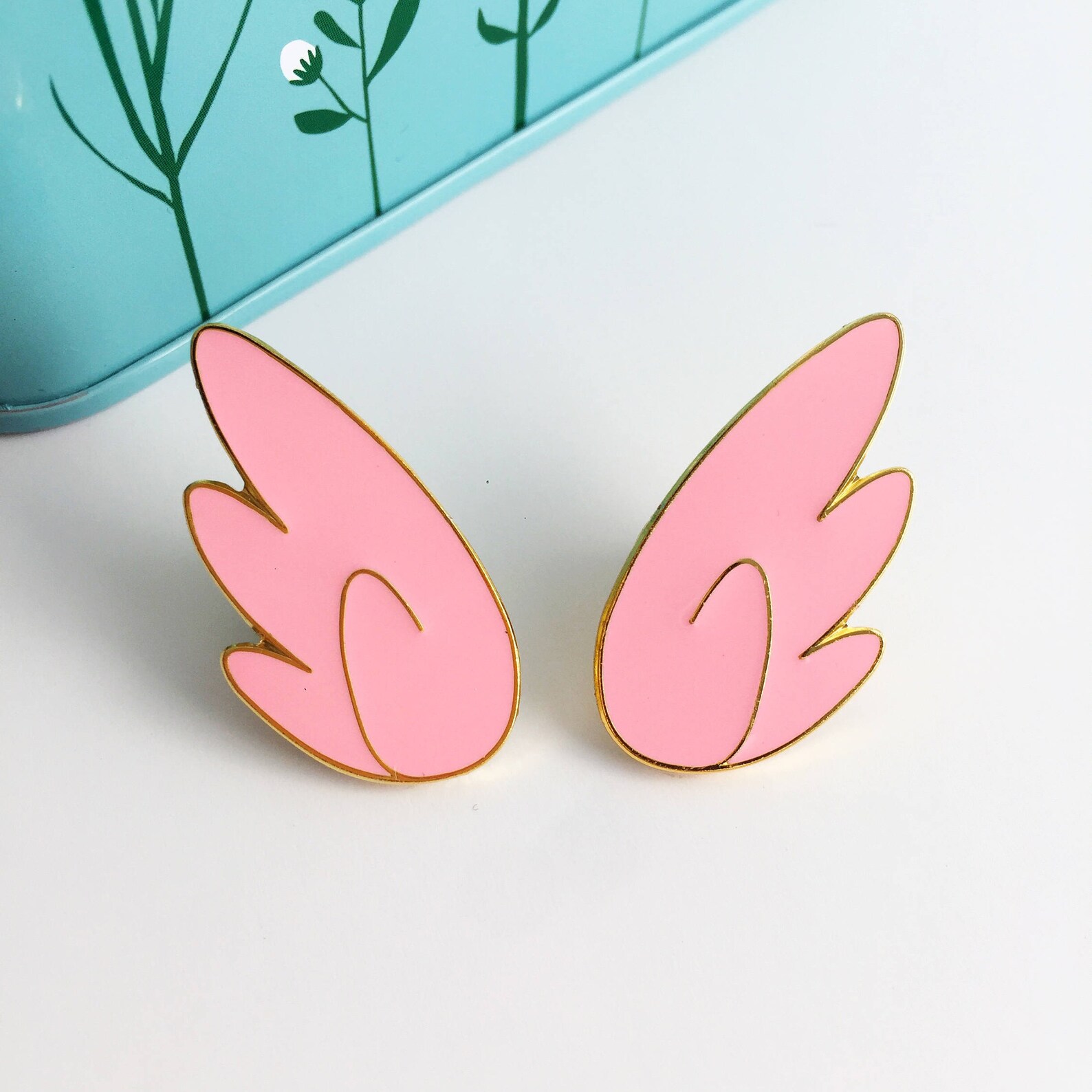 Wing Enamel Pins in Pink Kawaii Enamel Pins Lapel Pins - Etsy
