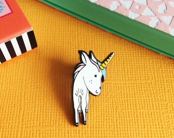 Cute Unicorn Enamel Lapel Pin | Cute Enamel Pin | Unicorn Obsessed | Mystical Unicorn | Unicorn Pin | Cute Pin | Cute gifts | Magical Pin