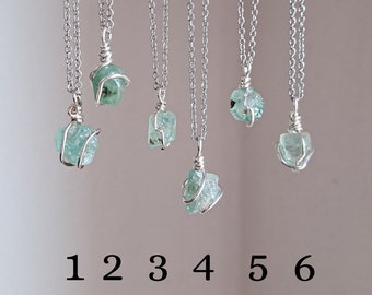 Ciondolo Smeraldo, Ciondolo Smeraldo grezzo, Ciondolo pietra grezza, Collana smeraldo, Ciondolo pietra verde, Ciondolo argento con pietra