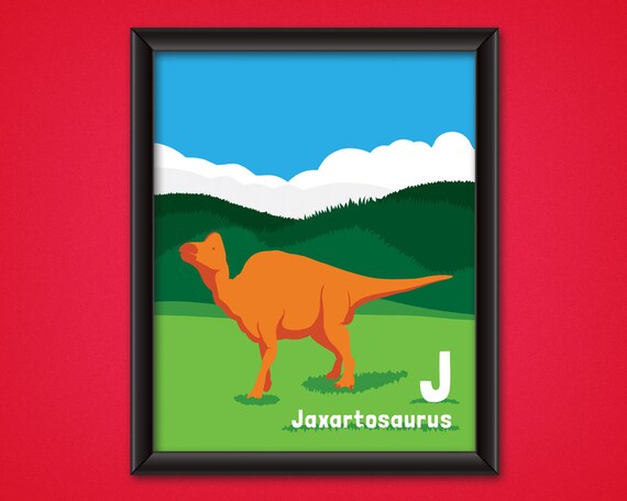 Jaxartosaurus - DIGITAL DOWNLOAD - Dinosaur Kids Room Decor - Dino