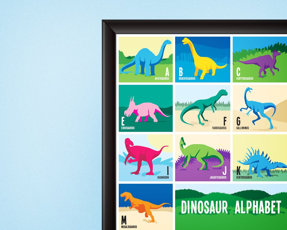 Dinosaur Alphabet Poster - DIGITAL DOWNLOAD - Nursery Room - Home Decor - Dino A to Z - Kids Room - Illustration Art Gift - Etsy dinosaur-alphabet-poster-digital-download-nursery-room-home-decor-dino-a-to-z-kids-room-illustration-art-gift-etsy