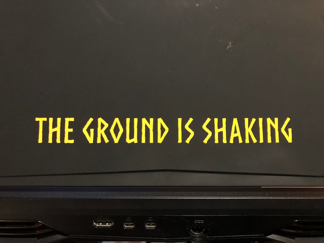 Valheim the Ground is Shaking UNDER ATTACK Ingame Text Vinyl Decal Etsy