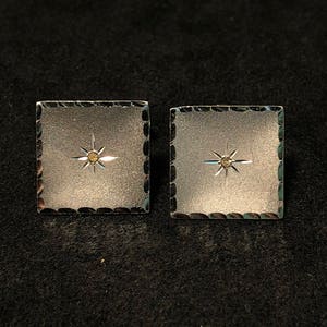 Sterling Silver & CZ Anson Cufflinks image 1