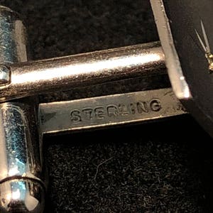 Sterling Silver & CZ Anson Cufflinks image 3