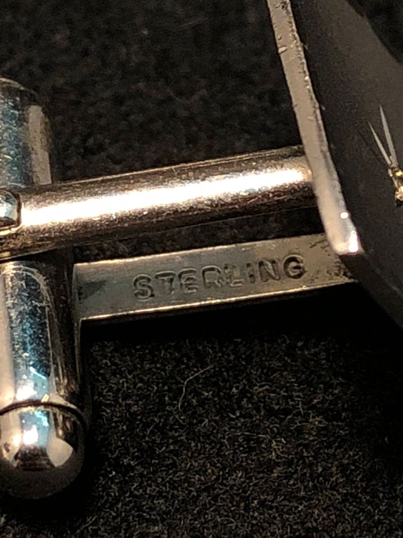 Sterling Silver & CZ Anson Cufflinks image 3