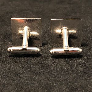 Sterling Silver & CZ Anson Cufflinks image 5