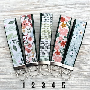 Fabric Keyfobs | 28 options | Fabric Keychain | Keychain Wristlet