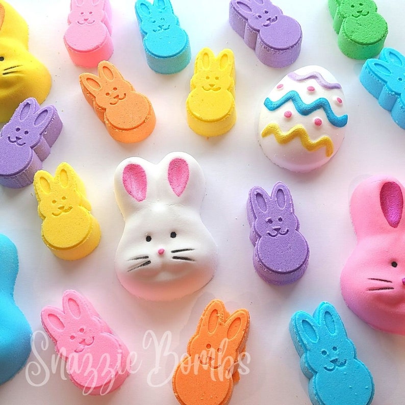 Bunny Bath Bombs Easter Bath Bombs Easter Basket Stuffers Etsy