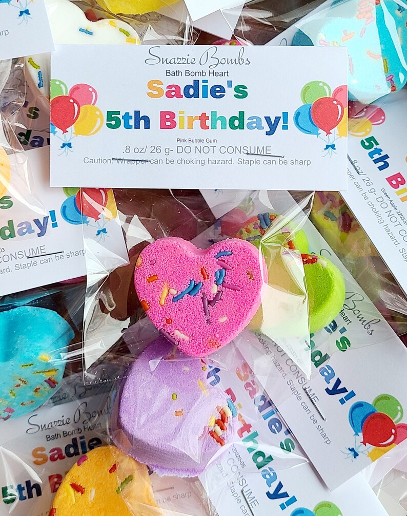 Birthday Bath Bomb Favors Birthday Birthday Party Favors - Etsy