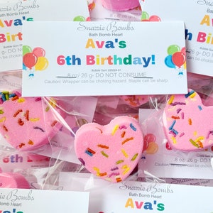 Birthday Bath Bomb Favors, Birthday, Birthday party favors, birthday favors, classroom, favors, party favors, classroom favors, kids favors