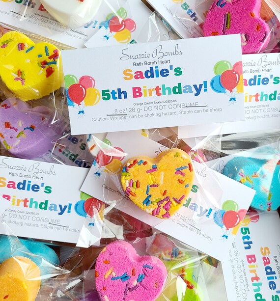 Birthday Bath Bomb Favors Birthday Birthday Party Favors - Etsy