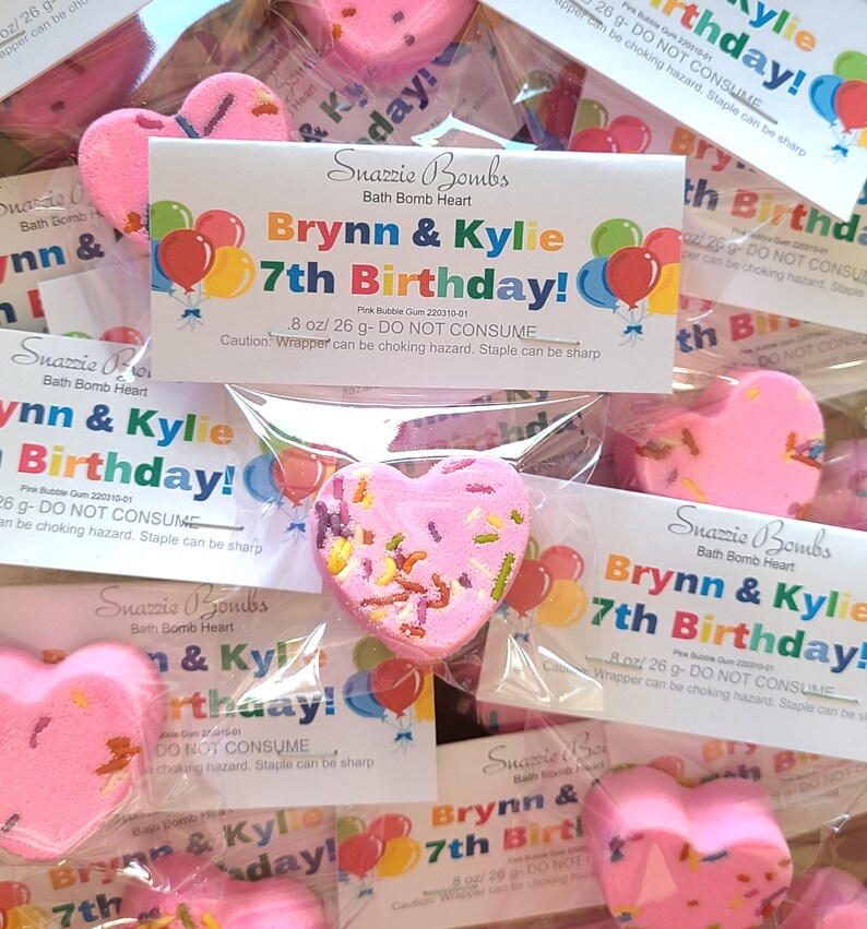Birthday Bath Bomb Favors Birthday Birthday Party Favors - Etsy