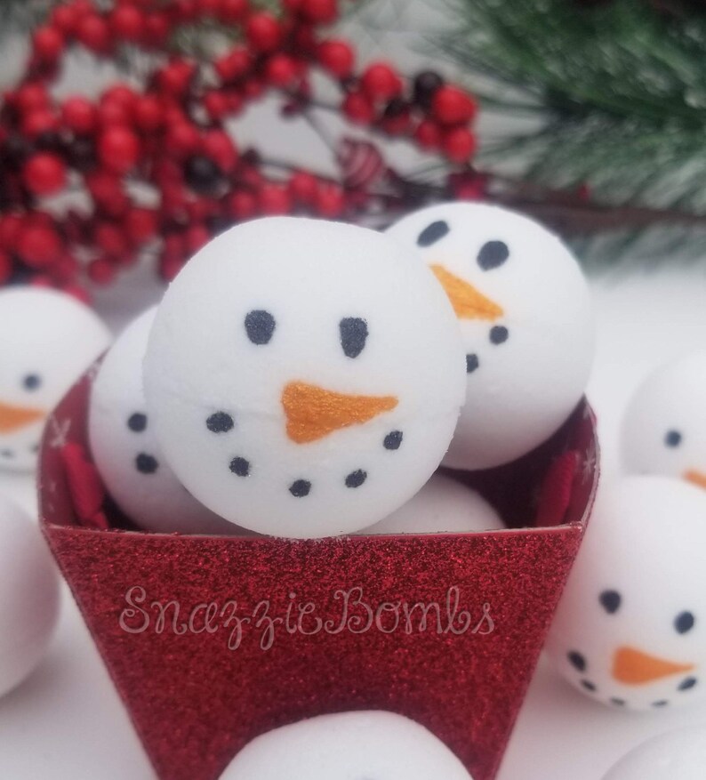 MINI Snowmen Bath bombs bath bomb Christmas bath bomb kids Etsy