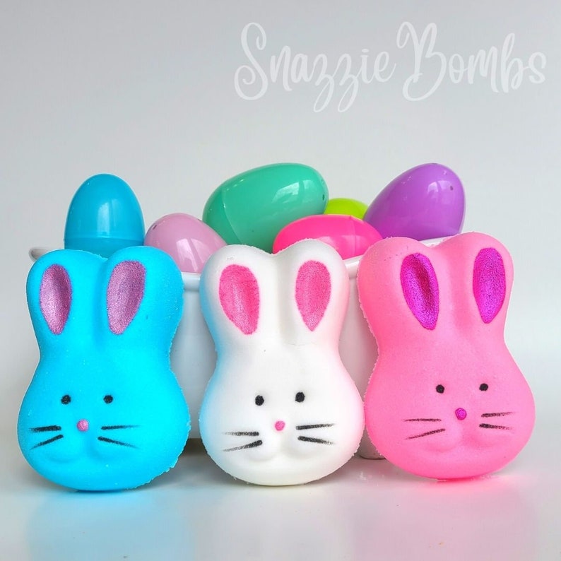 Bunny Bath Bombs Easter Bath Bombs Easter Basket Stuffers Etsy