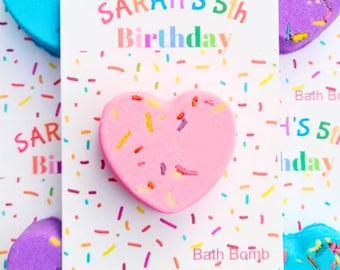 Birthday Party Favors: Personalized Bath Bomb Class Gifts
