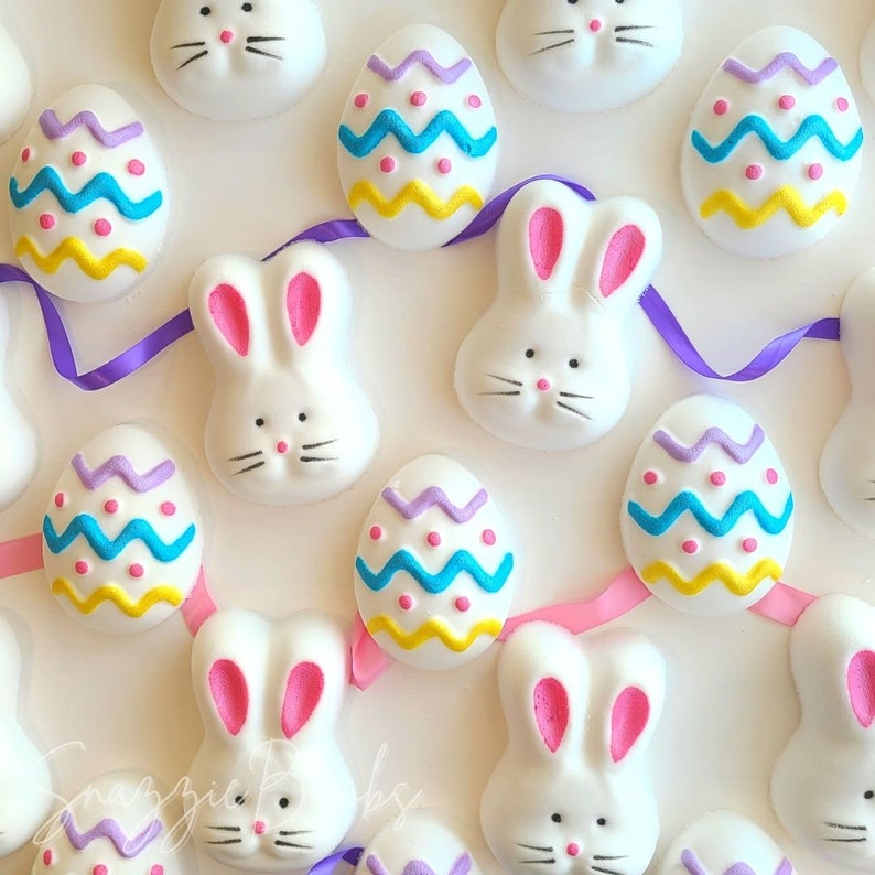 Bunny Bath Bombs Easter Bath Bombs Easter Basket Stuffers Etsy
