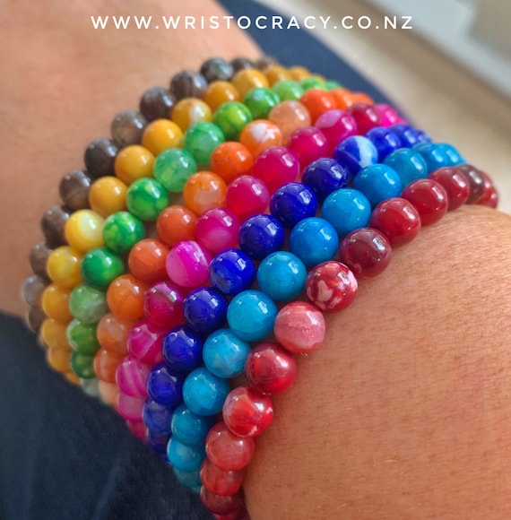 SALE -  DISCONTINUED - Wristocracy - Bright Agate Trio - you choose colours