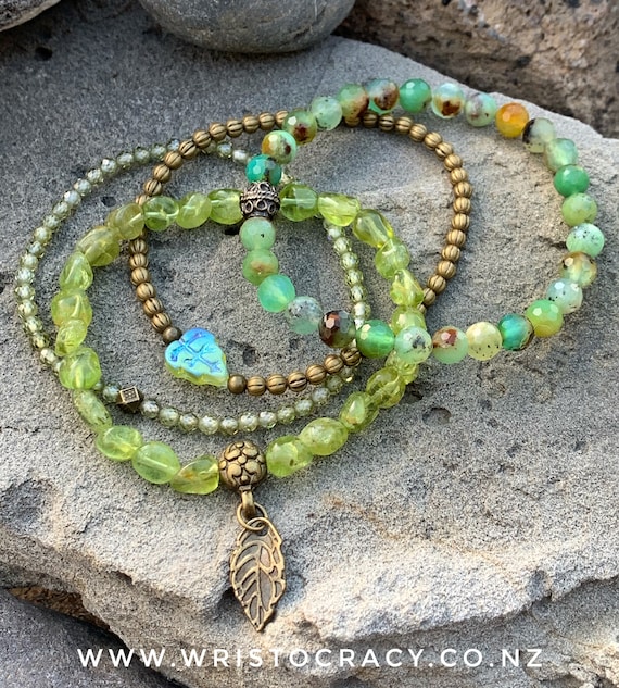 DISCONTINUED - Wristocracy - Peridot, Brass and Zirconia