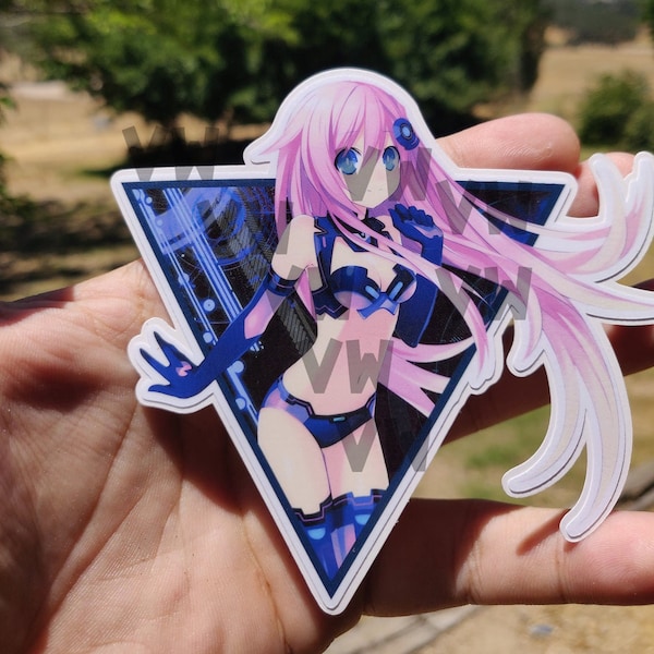 Neptunia MK2 Vinyl Sticker - Depth Style - Hyperdimension | Anime Stickers | Laptop Stickers | Fridge Magnets | Waterbottle Stickers