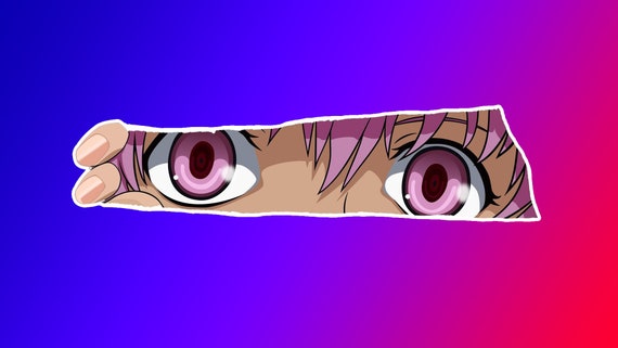 Future Diary Anime Yuno Gasai Sticker Decal Vinyl binder laptop nikki mirai