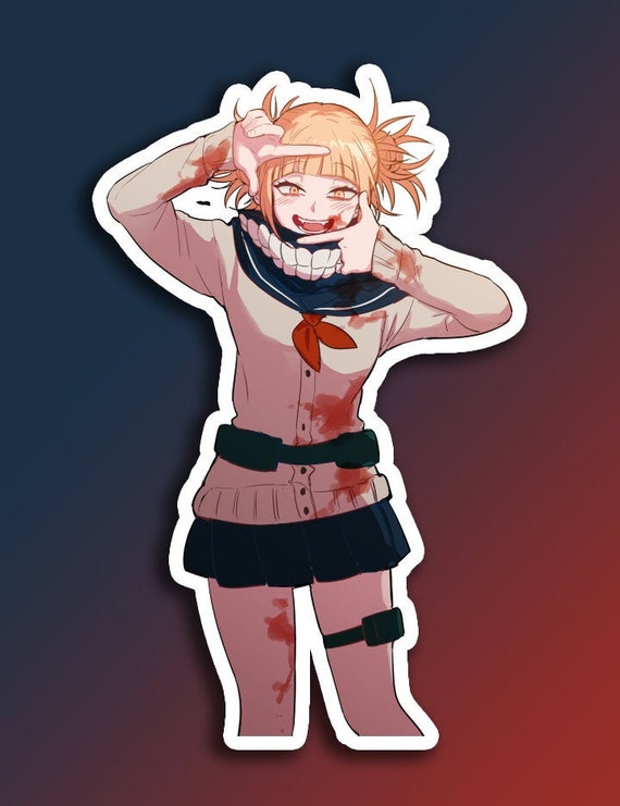 photo My Hero Academia Stickers Toga himiko toga vinyl sticker my hero academia anime stickers etsy