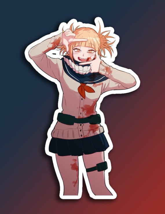 Himiko Toga Vinyl Sticker My Hero Academia Anime Stickers | Etsy