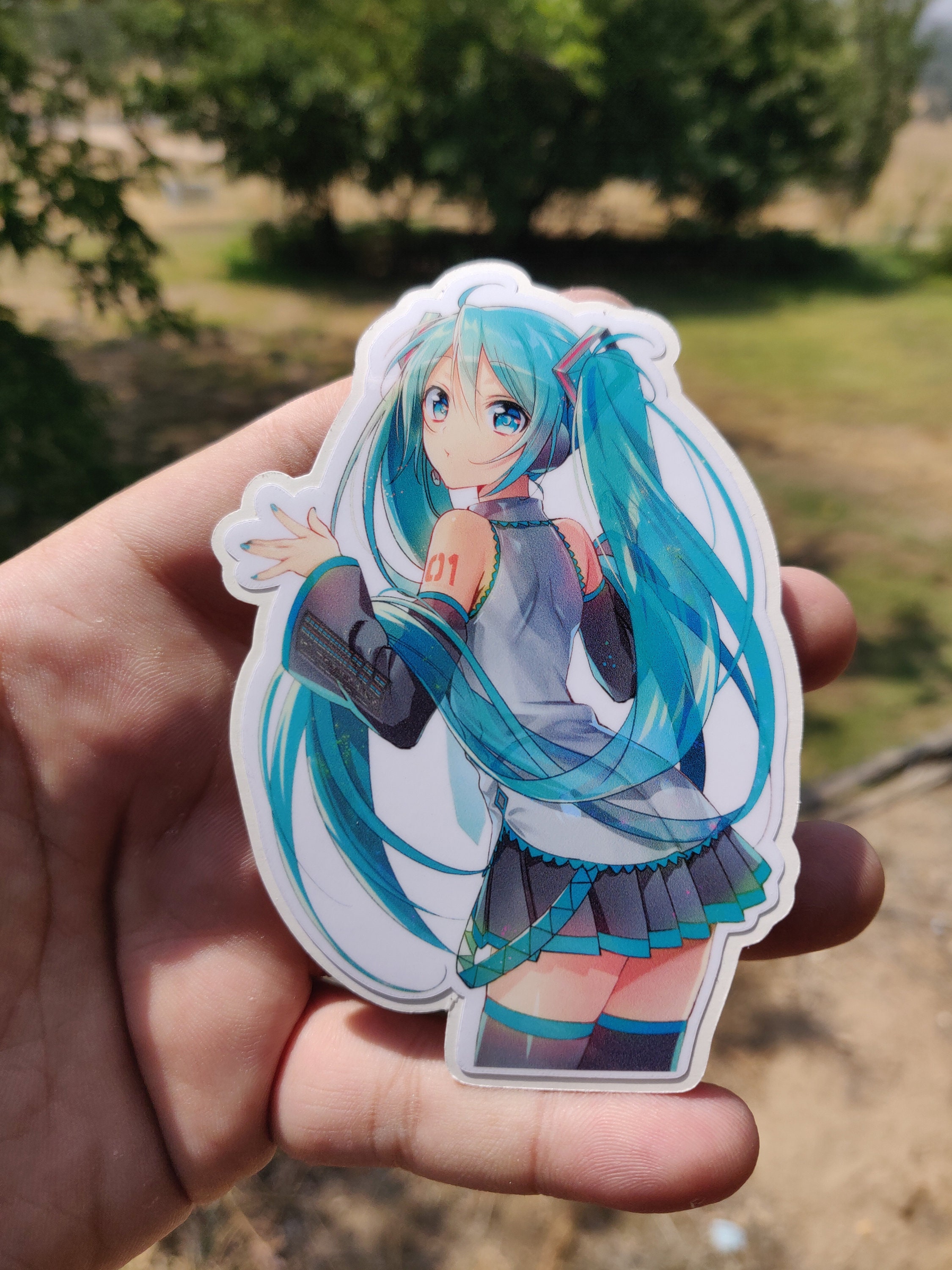 Hatsune Miku V2 Vinyl Sticker Vocaloid Anime Stickers Etsy