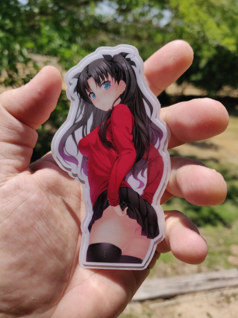 Rin Tohsaka Fate/stay Night Vinyl Sticker Anime Stickers Etsy