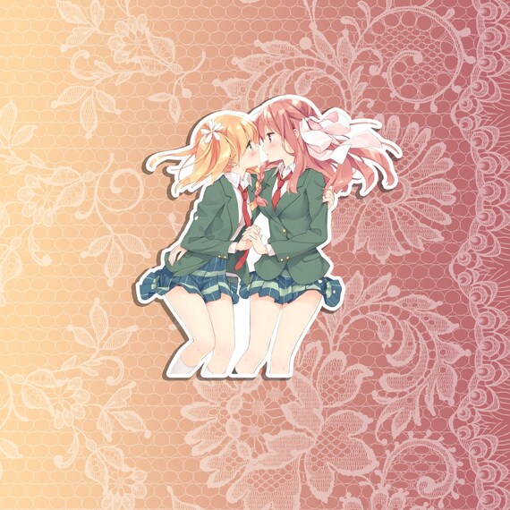 Sakura Trick Haruka Takayama Yuu Sonoda Anime Stickers Etsy