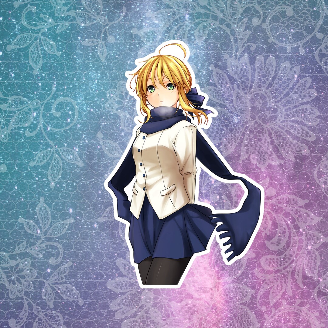 Saber Fate/stay Night Vinyl Sticker Anime Stickers Laptop Stickers ...