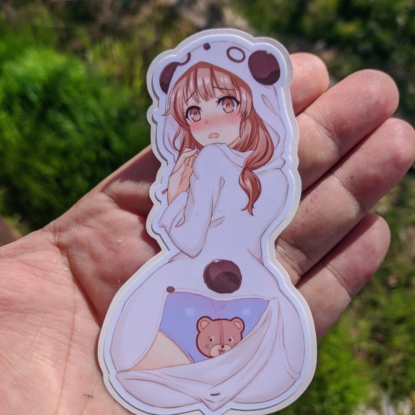 Kaede Azusagawa Vinyl Sticker Boef droomt niet van Bunny Girl Senpai | Vinylstickers | Koelkastmagneten | Laptopstickers