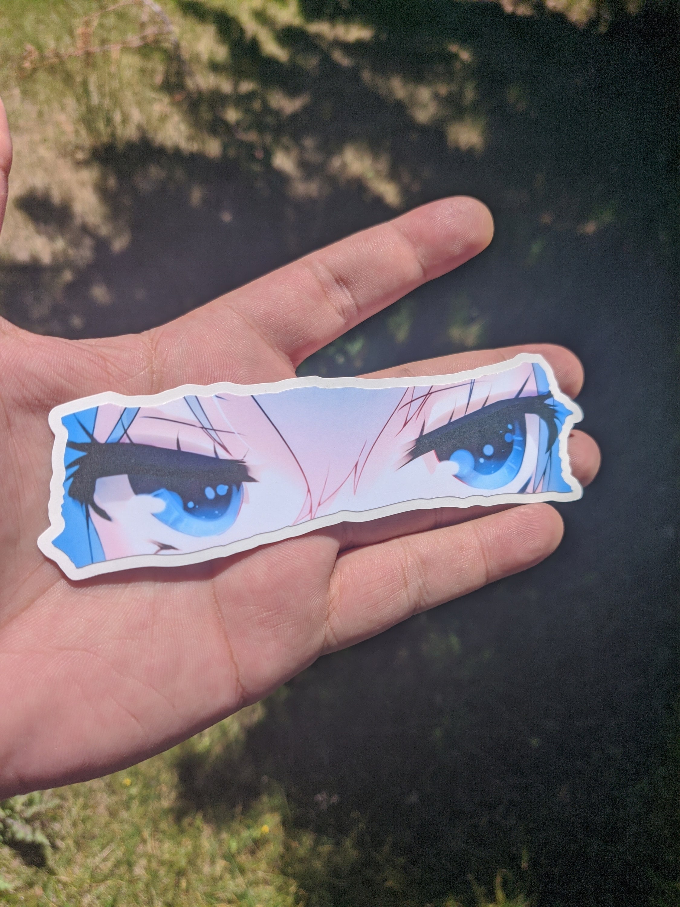 Icey Eyes Vinyl Sticker Eyes Only Anime Stickers Laptop Etsy