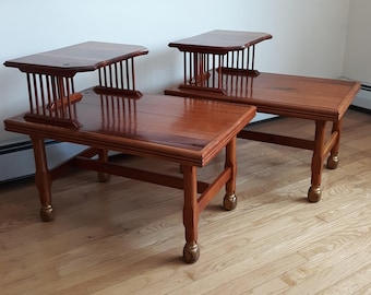 Solid Cherry Mid Century Side Tables