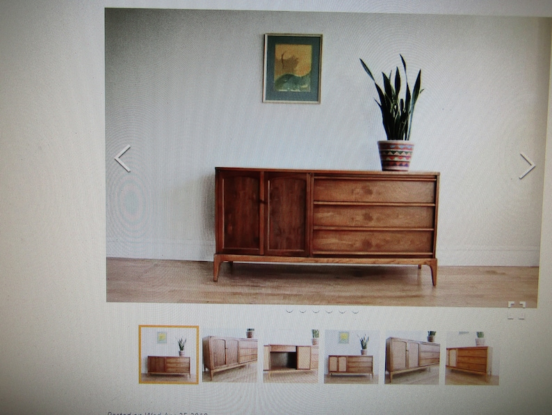 Mid Century Walnut Lane Rhythm Credenza