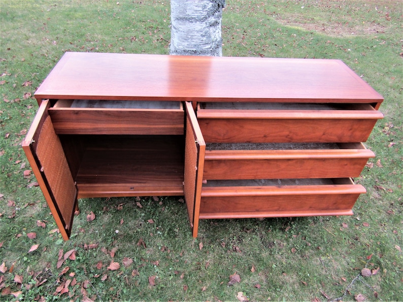 Mid Century Walnut Lane Rhythm Credenza