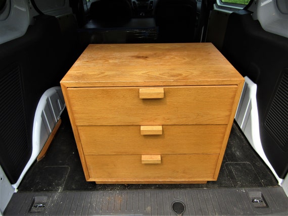 Charles Webb 3 Drawer Oak Stand Etsy