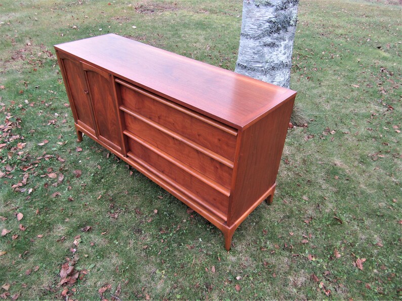 Mid Century Walnut Lane Rhythm Credenza