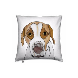 Dog Remembrance Throw Pillow – Personalized Dog Memorial Gift with Photo and Text – Pet Loss Pillow Keepsake for Grieving Pet Owners