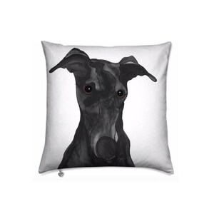 Personalized Dog Pillow for Pet Loss – Custom Dog Portrait Cushion with Name & Dates – Memorial Gift for Dog Owners