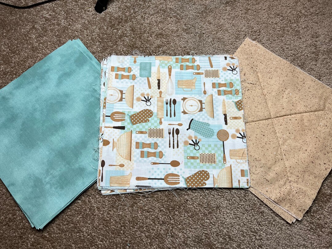 Made to Order** Rag Quilt Table Runner - Baker - Cooking - Kitchen ...