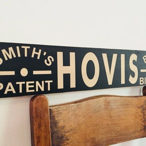 Hovis Sign Vintage Antique Style Wooden Kitchen Bread Bakery Old Cafe Baking