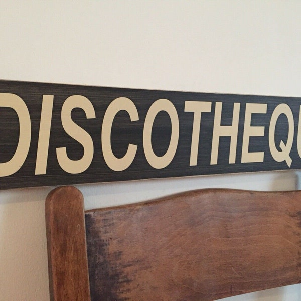 Discotheque Sign U2 nightclub DISCO Party 70s 80s 90s Music Vintage Style Old