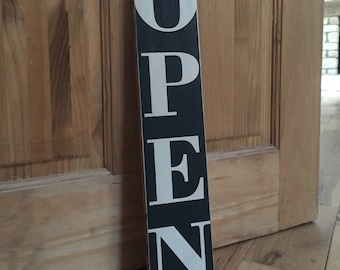 Open Sign shop Wooden Vintage Style Handmade Signs Retail Door Pub Hotel