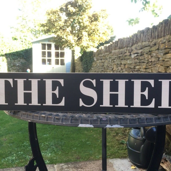 Shed Sign Wooden Garden Vintage Style Sheds Sign Allotment Gardeners Gift