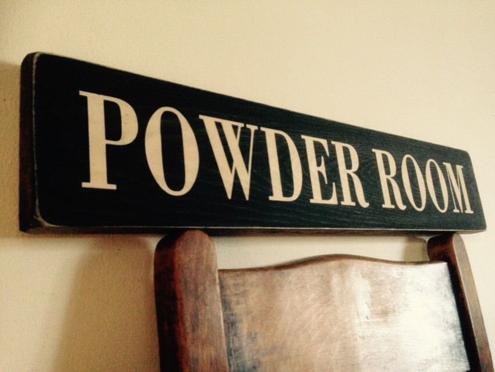 Powder Room Sign Plaque Vintage Old Look Toilet Room - Etsy UK