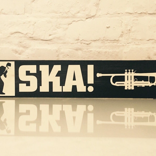 SKA Sign Plaque Madness Mods Specials Mod Wood Retro Music Gift