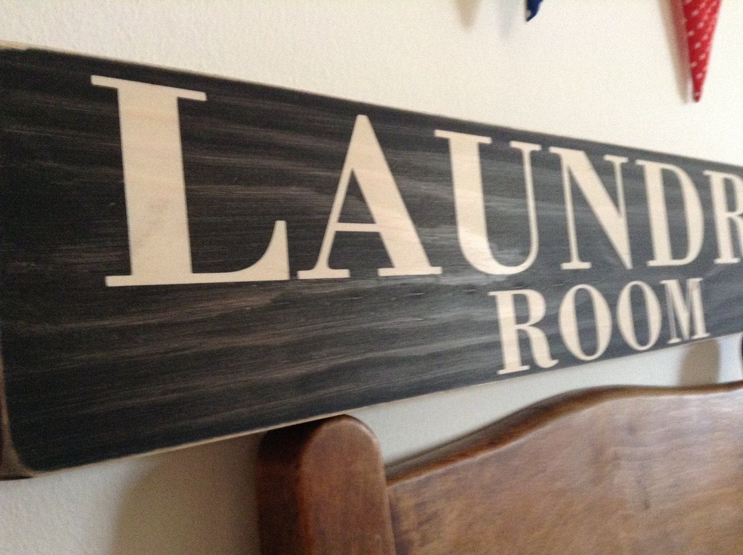 LAUNDRY Sign Vintage Old Antique Style Wooden KITCHEN B&B HOTEL PUB Home gift